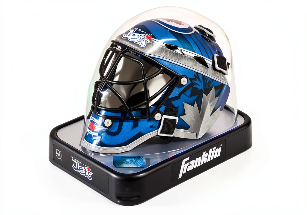 Goalkeeper wearing Fanatics Authentic ice hockey mask during a game
