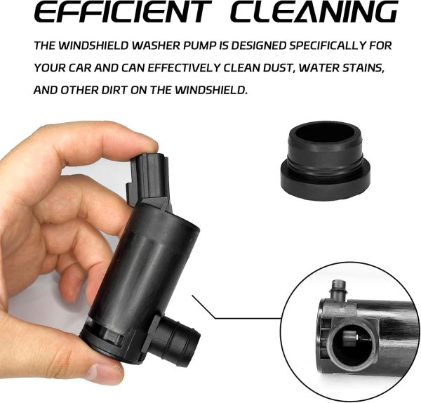 QKYS Windshield Washer Pump Aluminum 12V-3