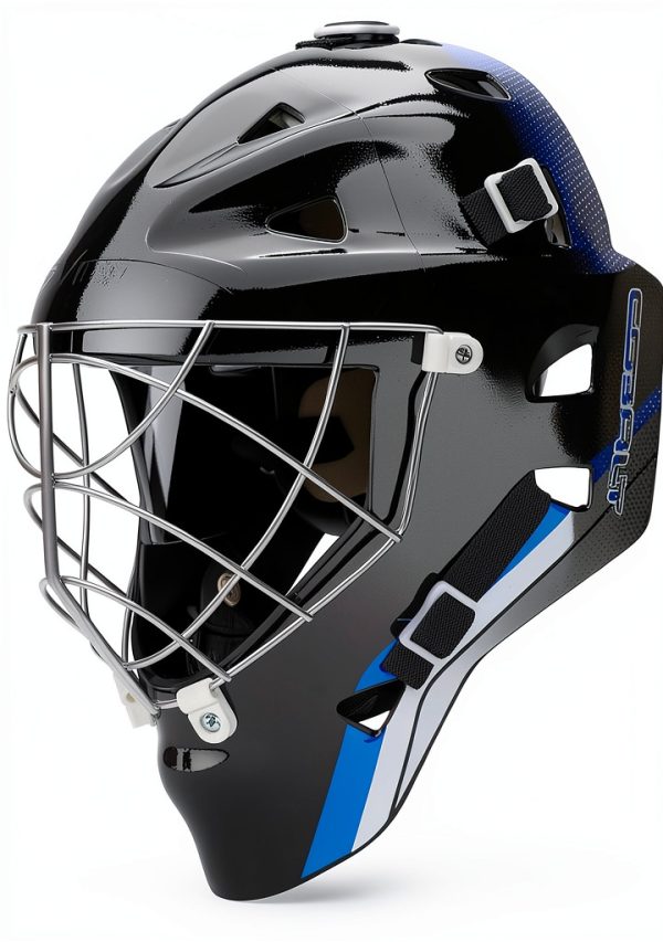 Road Warrior Junior Hockey Goalie Mask Cobalt-0