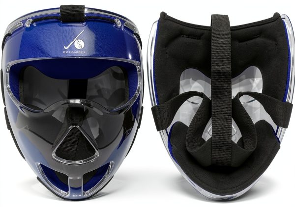Balanced Corner Field Hockey Mask Youth Elastic Strap-0