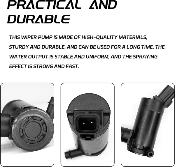 QKYS Windshield Washer Pump Aluminum 12V-2