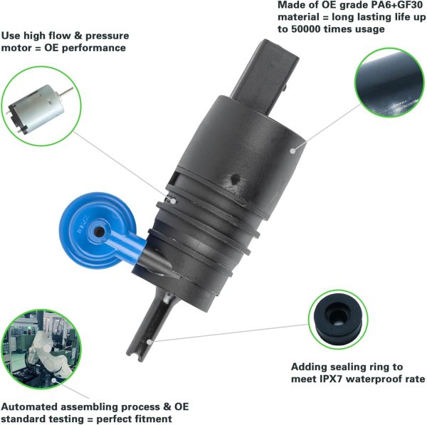 Windshield Washer Pump tostmolt Grade Replacement-4