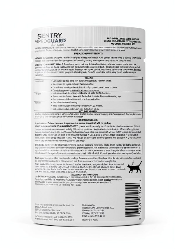 Sentry Fiproguard for Cats, Flea and Tick Prevention for Cats, 1.5 lbs and Over, 6 Month Supply-5