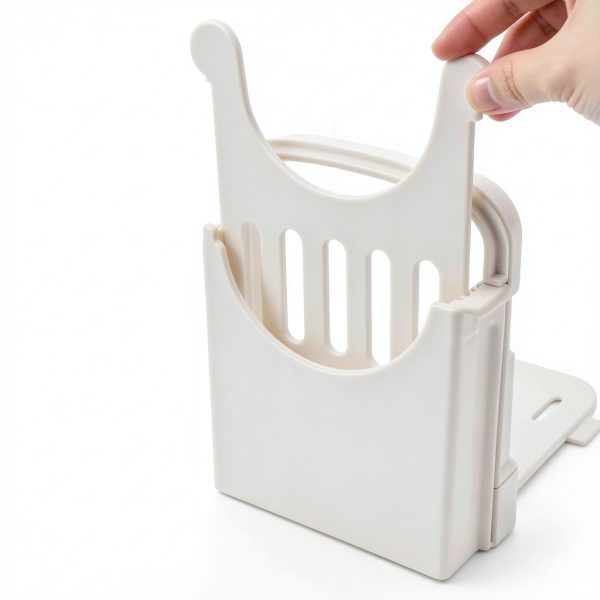Bread Slicer HYAM Adjustable 5-Thickness Folding Bagel & Bread Cutter-3