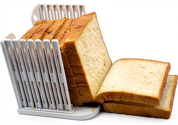 Foldable Bread Slicer BESPORTBLE ABS, Space‑Saving Bread & Bagel-4