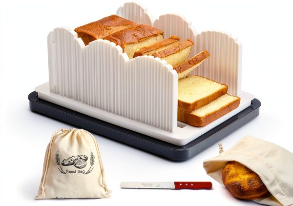 WOW345 Homemade Bread Slicer, Bag & 3 Slice Settings-0