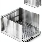 Stainless Steel Bread Slicer Mobbyko 5.5‑8.3″ Foldable Compact-0