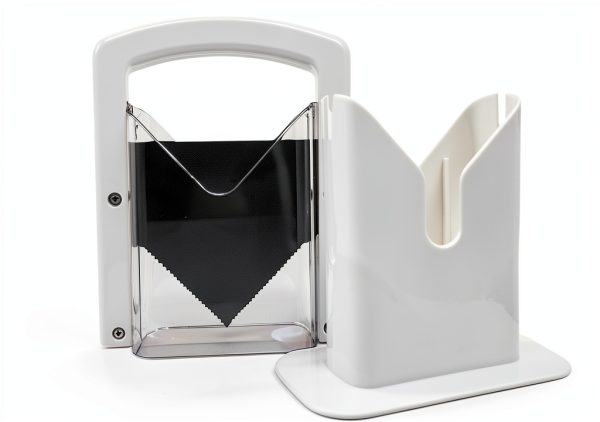 Bagel Slicer CANDAISY Stainless Steel White Manual Cutter Easy Slice-4