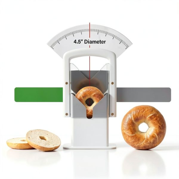 Concy Bagel Slicer Guillotine Cutter – Non-Stick Stainless Steel,-5