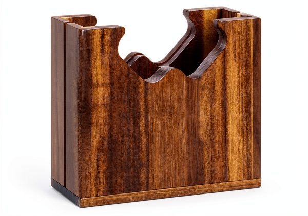 Bagel Slicer Holder Premium Acacia Wood Adjustable by CUTHOLLOW-0