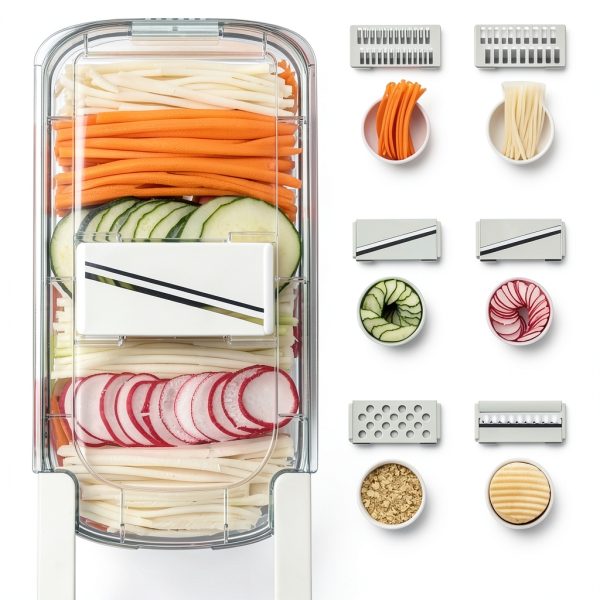 Vegetable Chopper YZJSM 6‑Blade Magnetic Slicer with Container-4