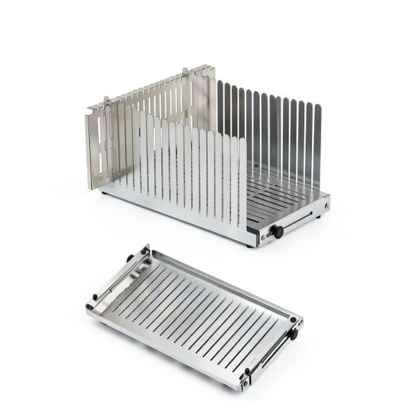 Stainless Steel Bread Slicer Mobbyko 5.5‑8.3″ Foldable Compact-6