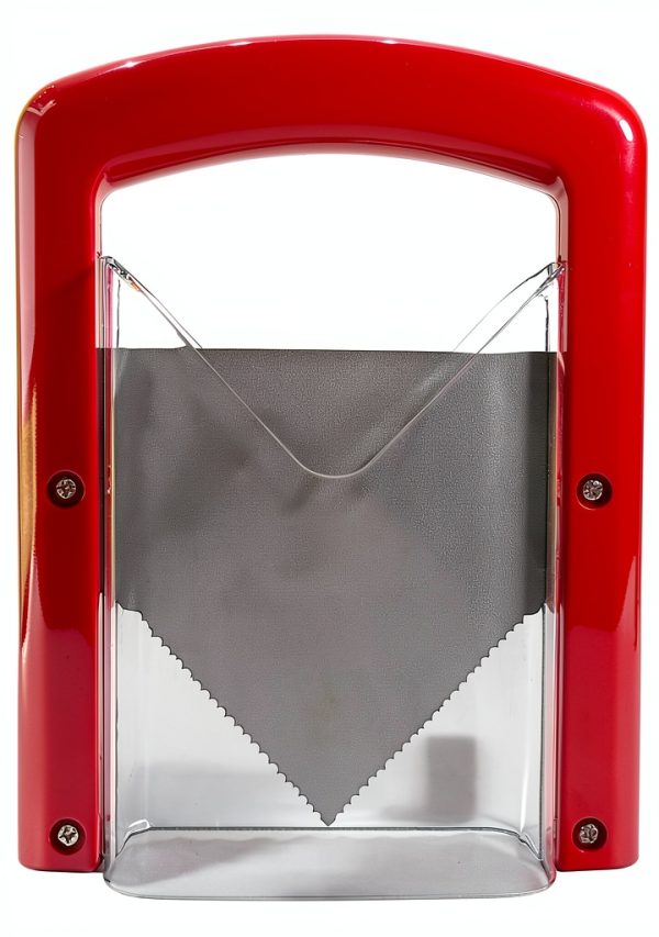 Bagel Slicer CANDAISY Stainless Steel Red Manual Cutter for Kitchen-2