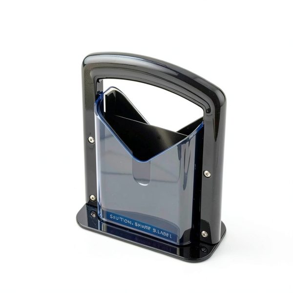 Bagel Slicer Restaurantware Met Lux 7x3.5in Black Steel Safety Shield-3