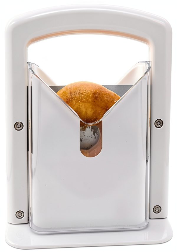 Bagel Slicer CZBCQ Stainless Steel White 6.8x3.7x8.8in Safety Handle-3