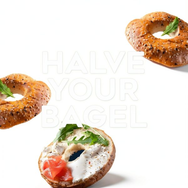 Bagel Slicer Halve Your Bagel Plastic Steel Blade, White-1
