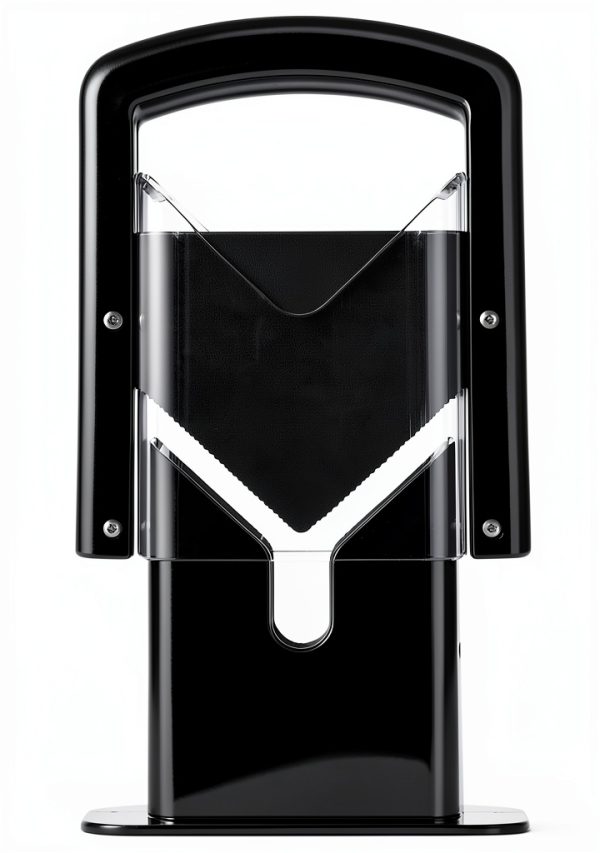 Bagel Slicer Restaurantware Met Lux 7x3.5in Black Steel Safety Shield-9
