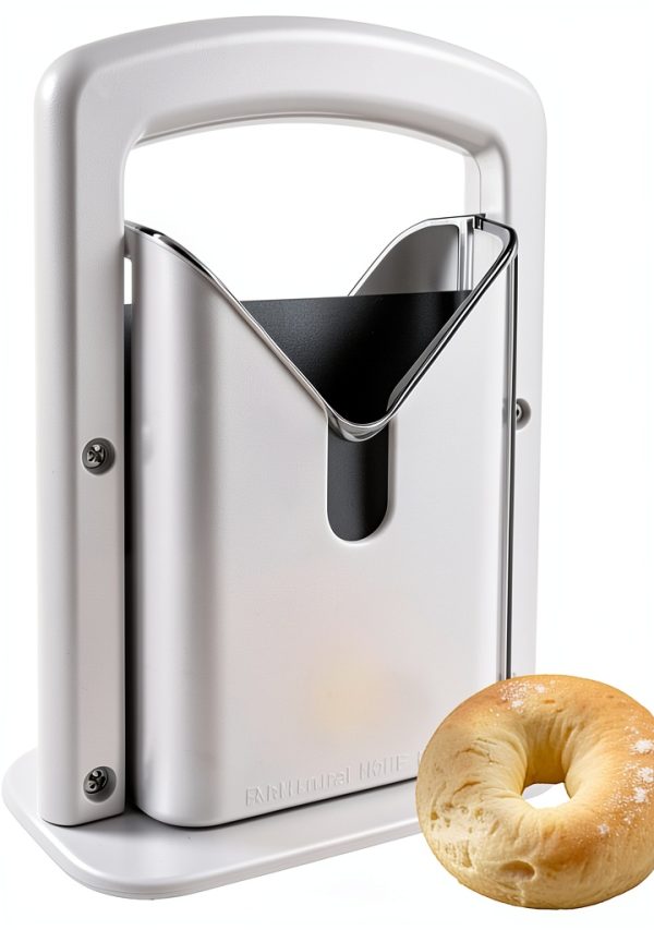 Bagel Slicer CJFNDFA Stainless Steel Universal Cutter White Model 2324-0