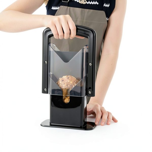 Bagel Slicer Restaurantware Met Lux 7x3.5in Black Steel Safety Shield-6