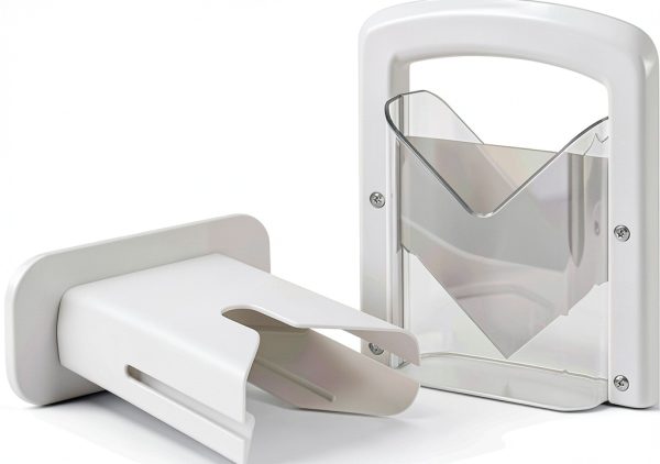 Bagel Slicer CANDAISY Stainless Steel White Manual Cutter Easy Slice-7