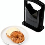 Bagel Slicer Restaurantware Met Lux 7x3.5in Black Steel Safety Shield-0