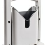 Bagel Slicer,Perfect for Bagels, Safe Grip, Guillotine Cutter, Safety Shield, Stainless Steel (white)-0