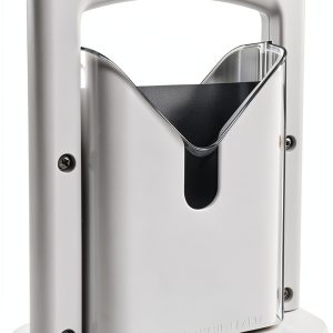 Bagel Slicer,Perfect for Bagels, Safe Grip, Guillotine Cutter, Safety Shield, Stainless Steel (white)-0