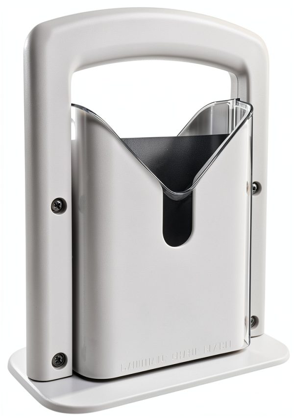 Bagel Slicer,Perfect for Bagels, Safe Grip, Guillotine Cutter, Safety Shield, Stainless Steel (white)-0