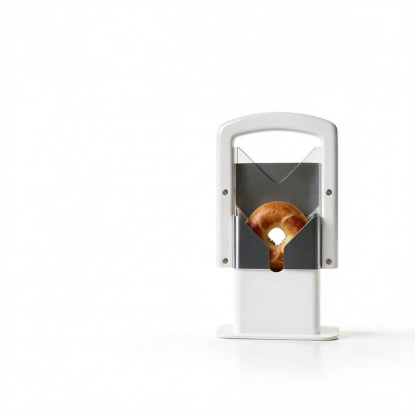 Concy Bagel Slicer Guillotine Cutter – Non-Stick Stainless Steel,-8