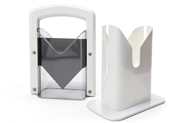 Bagel Slicer CANDAISY Stainless Steel White Manual Cutter Easy Slice-8