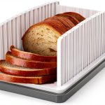 HHXRISE Adjustable Bread Slicer for Homemade Loaves, Plastic Bagel-0